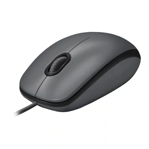 Logitech M100 Wired Optical Mouse 1000 DPI Ambidextrous USB Mouse Gray