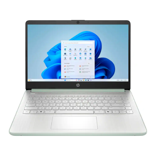 HP 14" Laptop Intel N150 Processor 4GB RAM 128GB UFS HD Display Windows 11 Willow Green