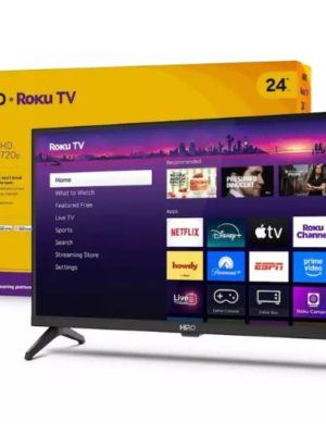 Hiro Roku 24" HD Smart LED TV Dolby Audio Bluetooth Streaming Television